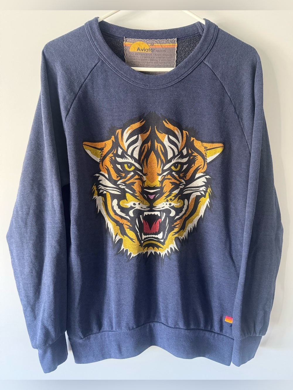 Aviator Nation Tiger Print Sweatshirt
